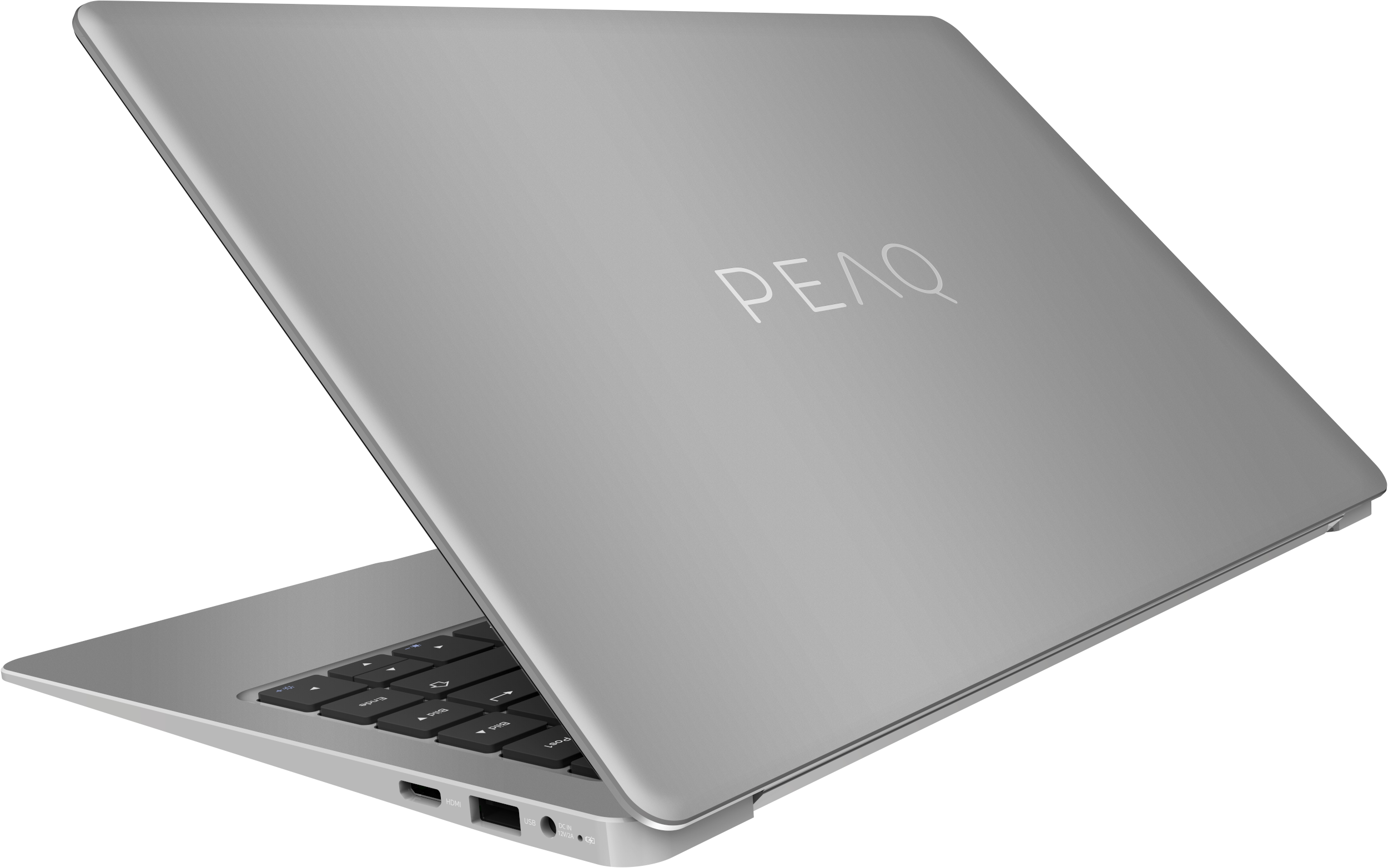 PEAQ Notebook Slim S132, Celeron N4020, 4GB, 64GB, 13.3 Zoll FHD, Win10Pro, Grau/Schwarz Notebook, 13,3 Zoll, Full-HD, Intel® Celeron® Prozessor N4020 (4 MB Cache, bis zu 2.80 GHz), 4 GB, 64 GB