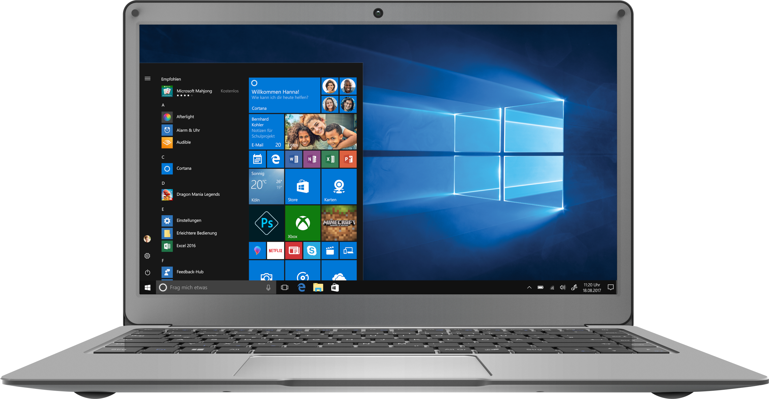 PEAQ Notebook Slim S132, Celeron N4020, 4GB, 64GB, 13.3 Zoll FHD, Win10Pro, Grau/Schwarz Notebook, 13,3 Zoll, Full-HD, Intel® Celeron® Prozessor N4020 (4 MB Cache, bis zu 2.80 GHz), 4 GB, 64 GB