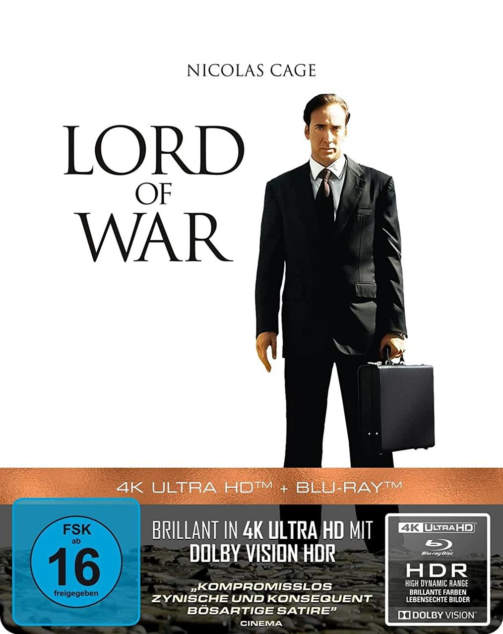 Lord of War-Händler des Blu-ray 4K Todes Ultra HD