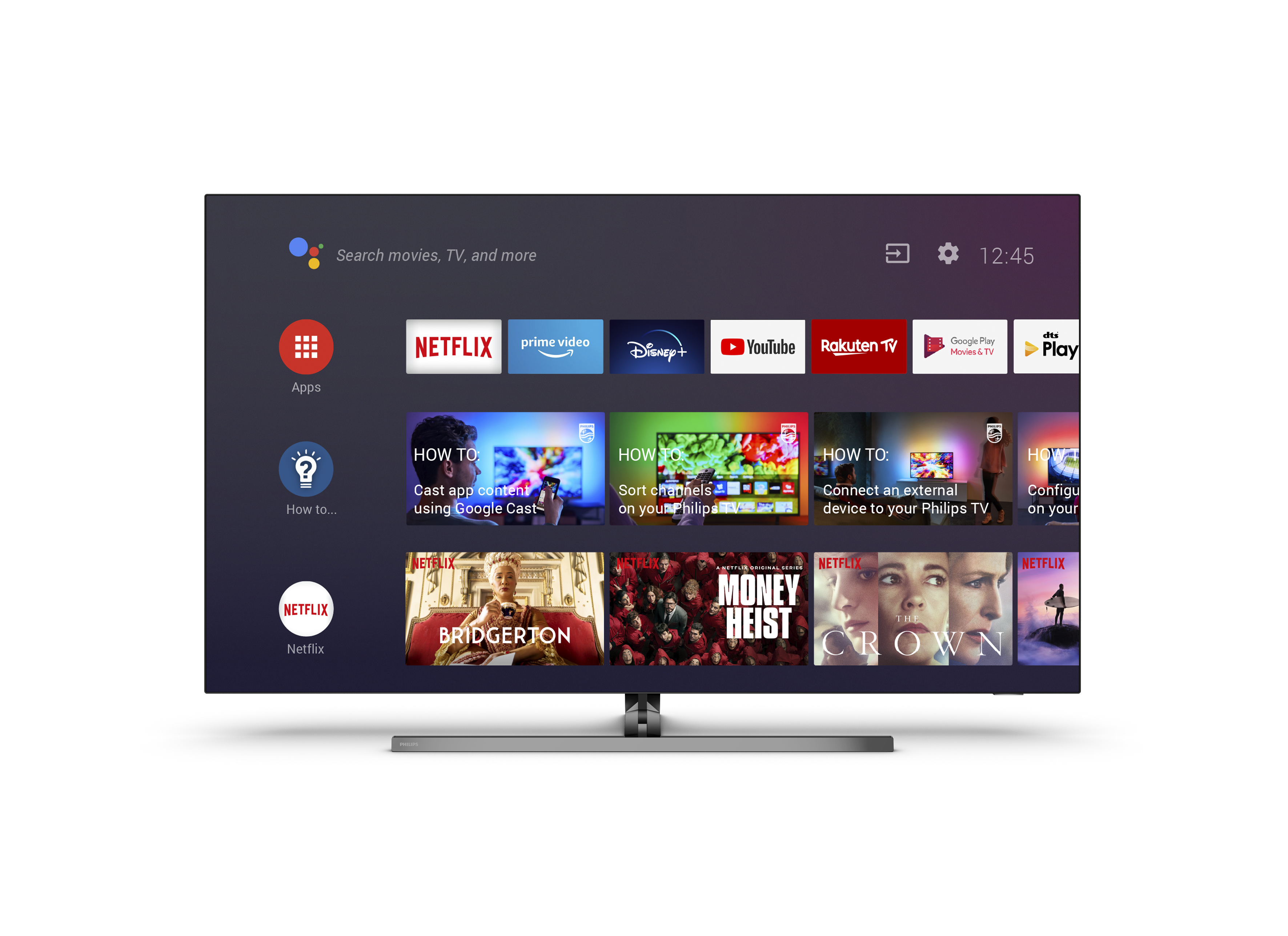 PHILIPS 65OLED856/12 OLED TV (Flat, 65 Zoll / 164 cm, UHD 4K, SMART TV, Ambilight, Android TV™ 10 (Q))