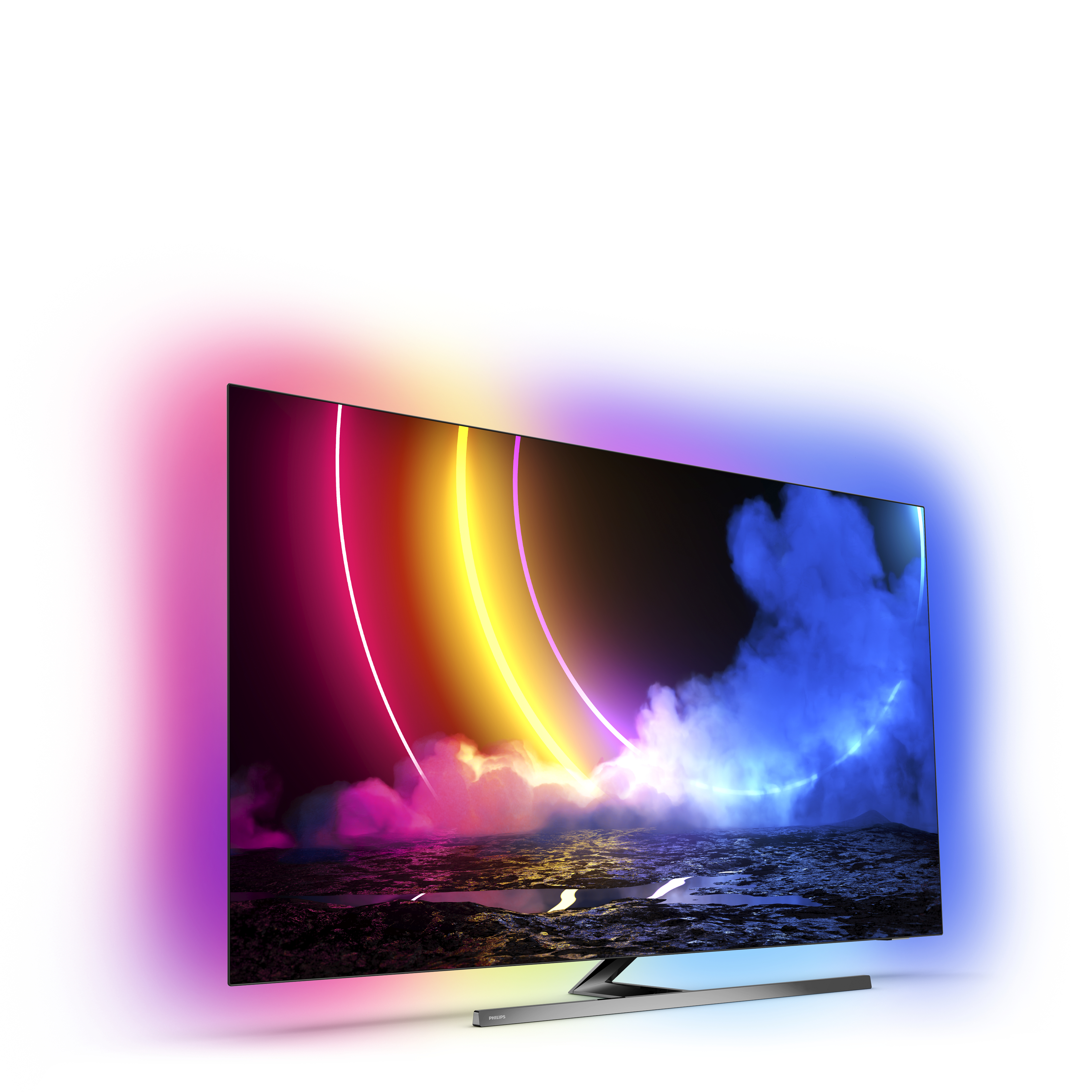 PHILIPS UHD cm, TV / SMART 65 4K, Android 10 (Flat, Ambilight, 164 Zoll TV™ (Q)) 65OLED856/12 TV, OLED