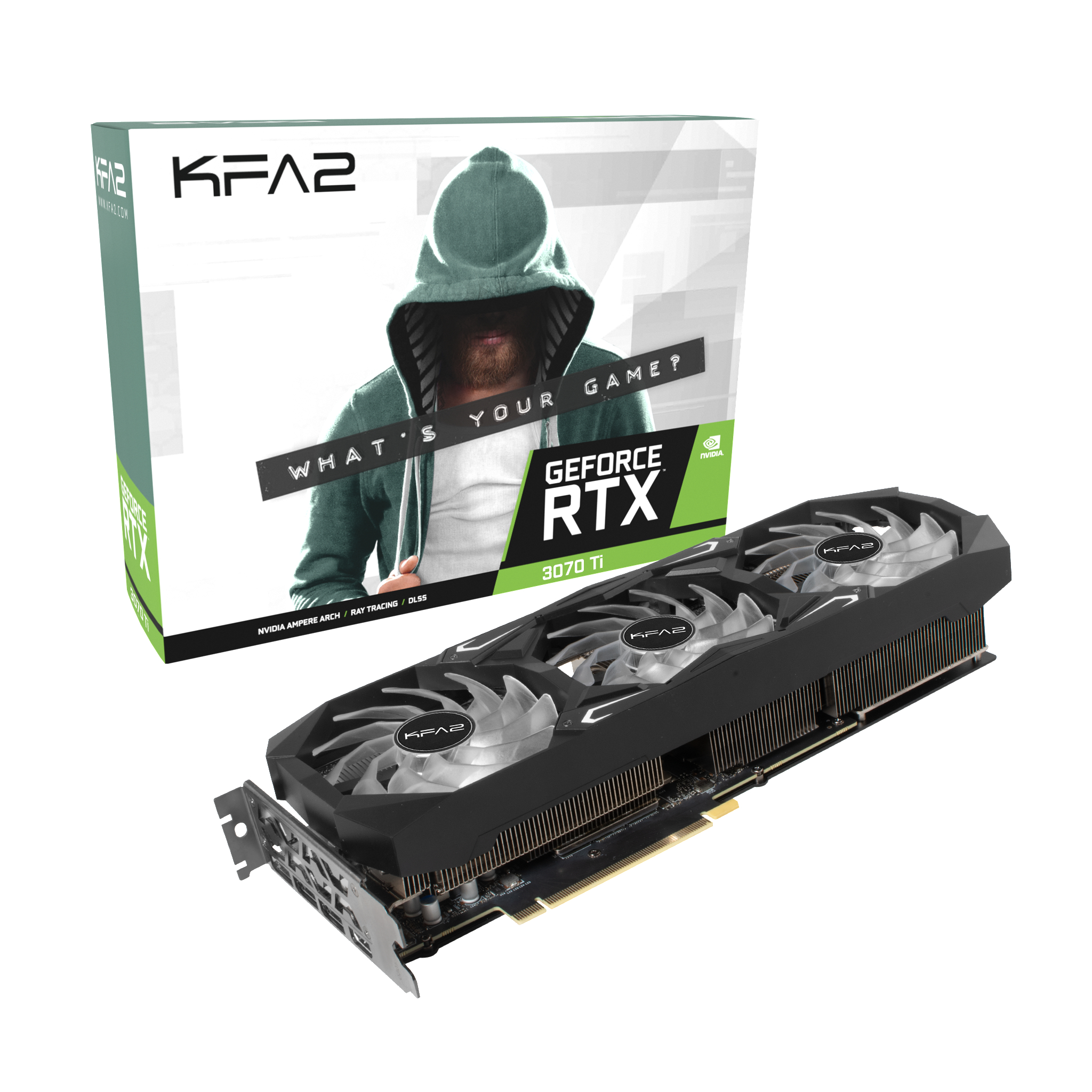 KFA2 GeForce RTX™ 3070 Ti SG 1-Click OC 8GB LHR (37ISM6MD4BSK) (NVIDIA, Grafikkarte)