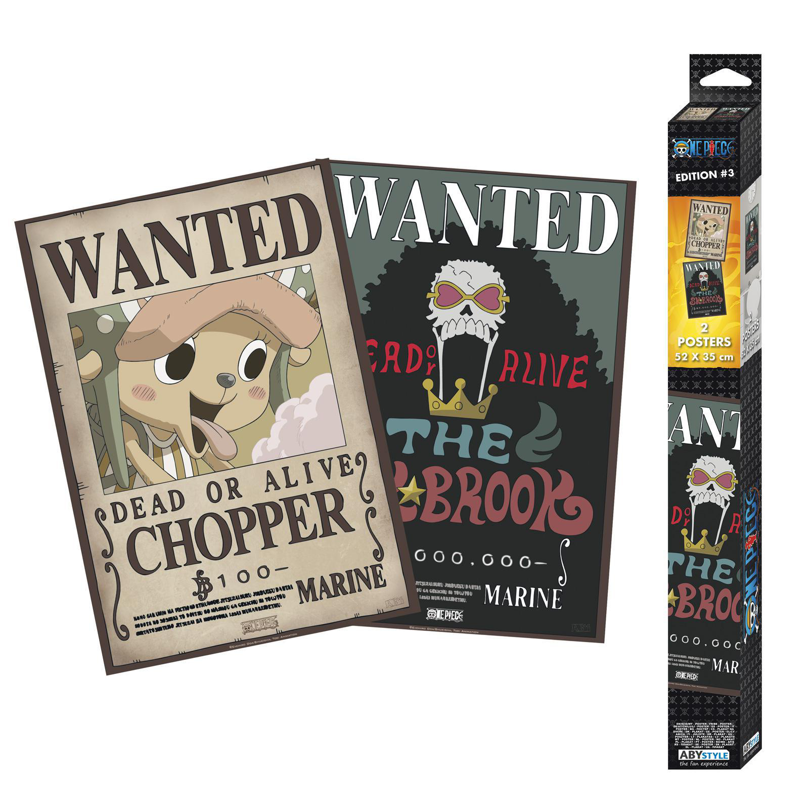 CHOPPER ONE & PIECE BROOK WANTED ABYSTYLE ABYDCO706 Poster