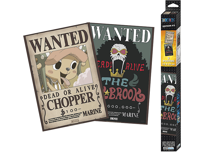 ABYSTYLE ABYDCO706 ONE PIECE WANTED BROOK & CHOPPER Poster