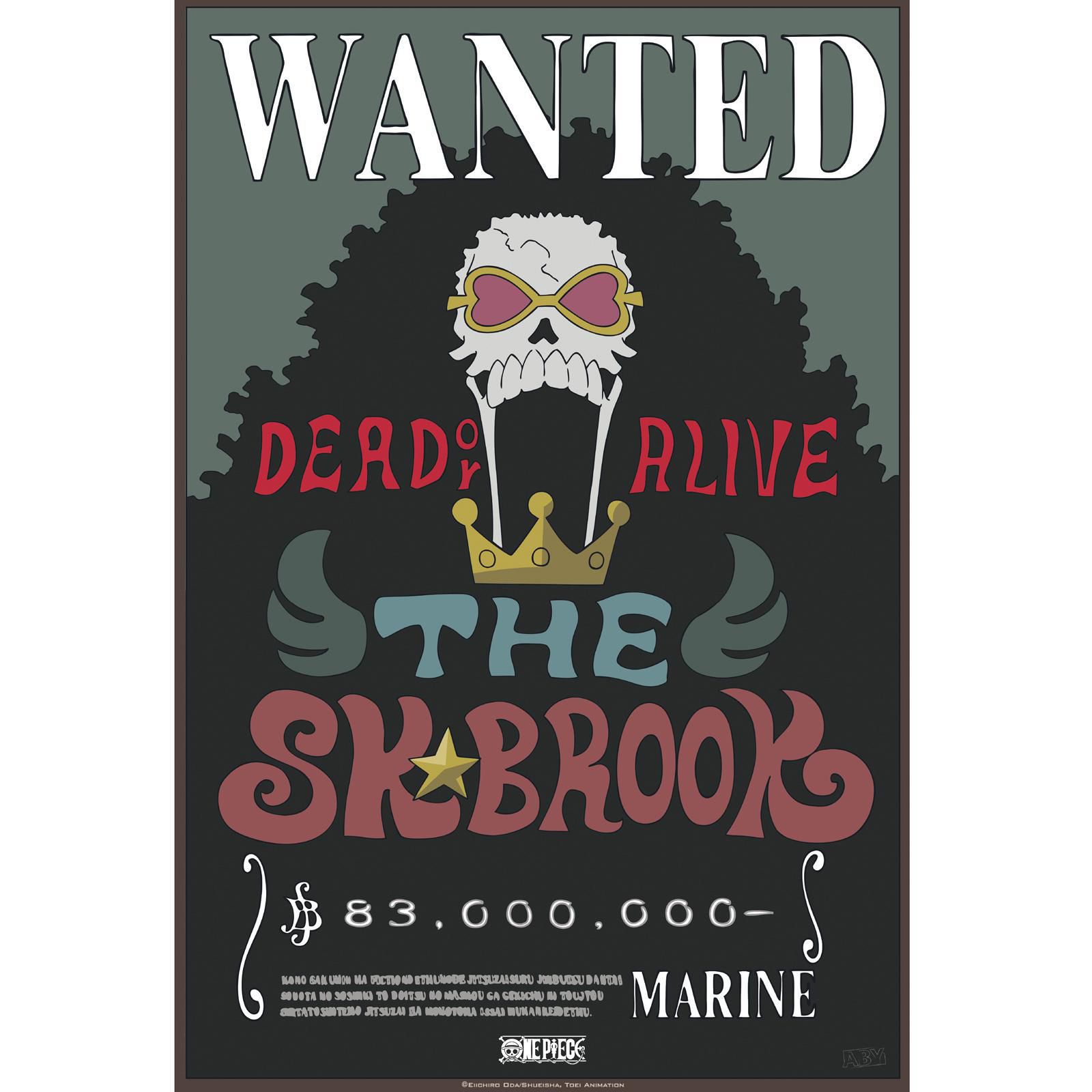 ABYSTYLE ABYDCO706 ONE Poster PIECE CHOPPER BROOK & WANTED
