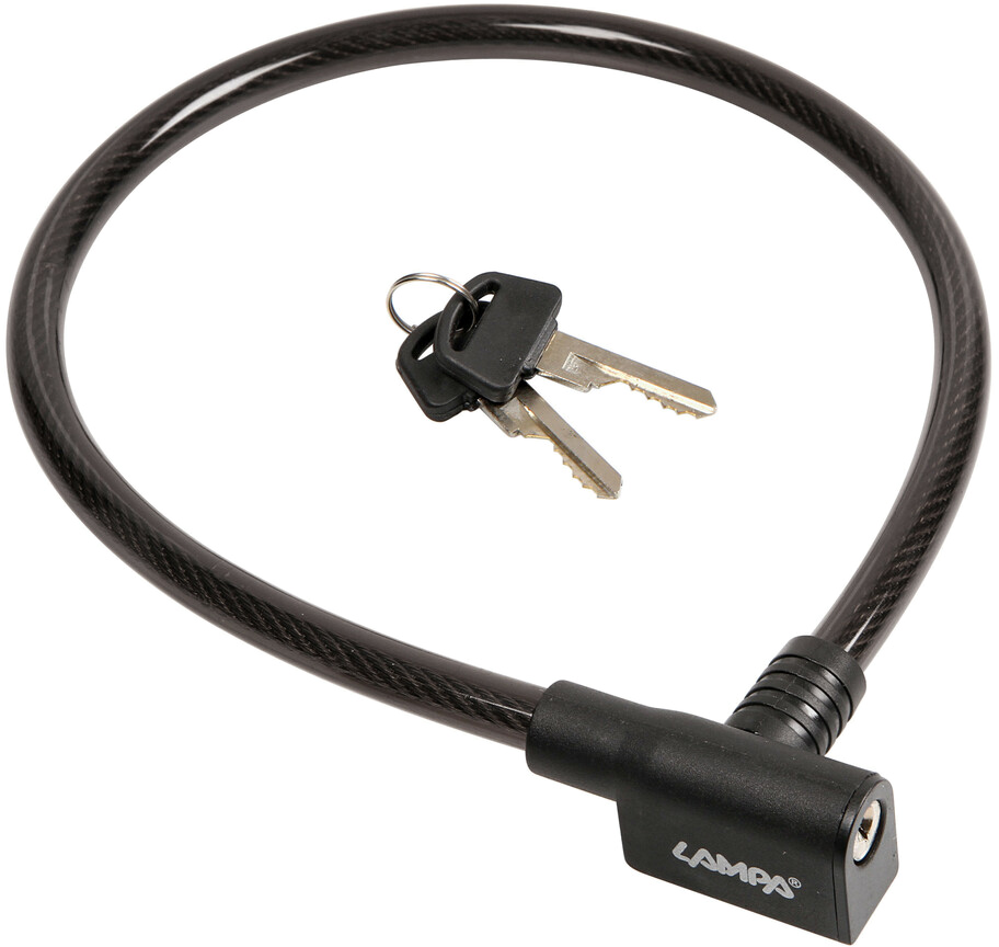 LAMPA 193721 Kábelzár két kulccsal, 65cm, 12mm