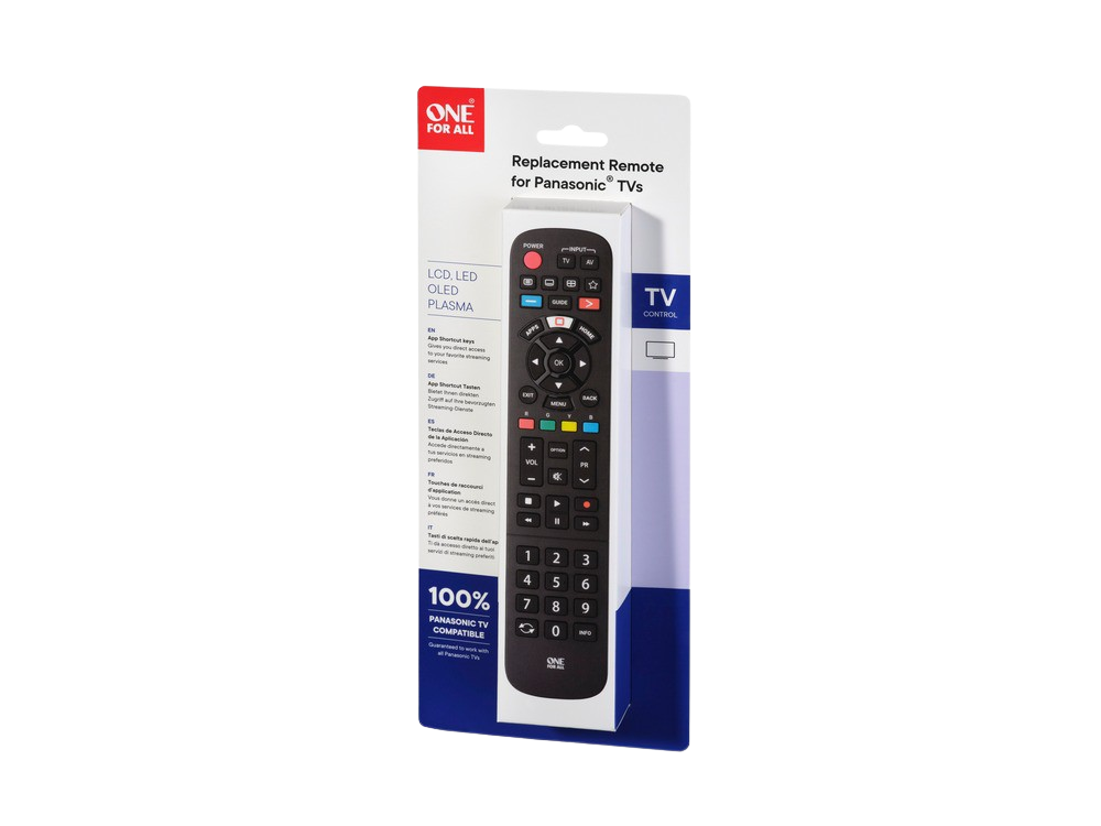 Mando a distancia - One For All URC 4914, Para televisores Panasonic