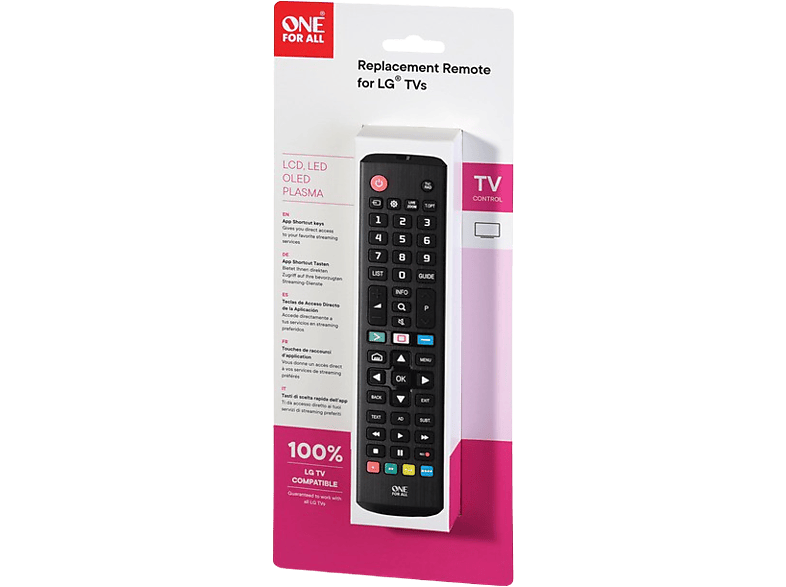 Mando Para TV LG One For All URC 4911 - Función Aprendizaje