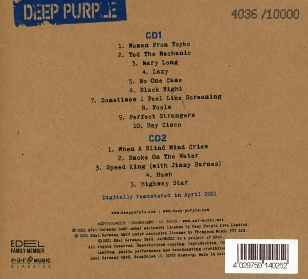 Albumachterkant met tracklist en copyrightinformatie.