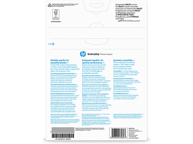 HP Everyday Fotopapier A4 glänzend 100 Blatt — Foto 5 von 5
