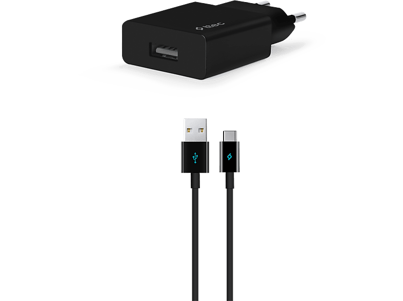 TTEC 2SCS20CS SmartCharger Seyahat Şarj Aleti 2.1A + Type-C Kablo Siyah_0