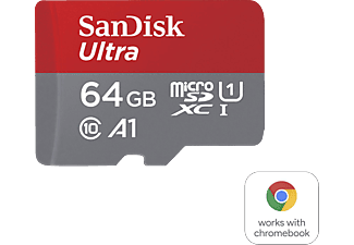 SANDISK Ultra für Chromebooks, Micro-SDXC Speicherkarte, 64 GB, 120 MB/s