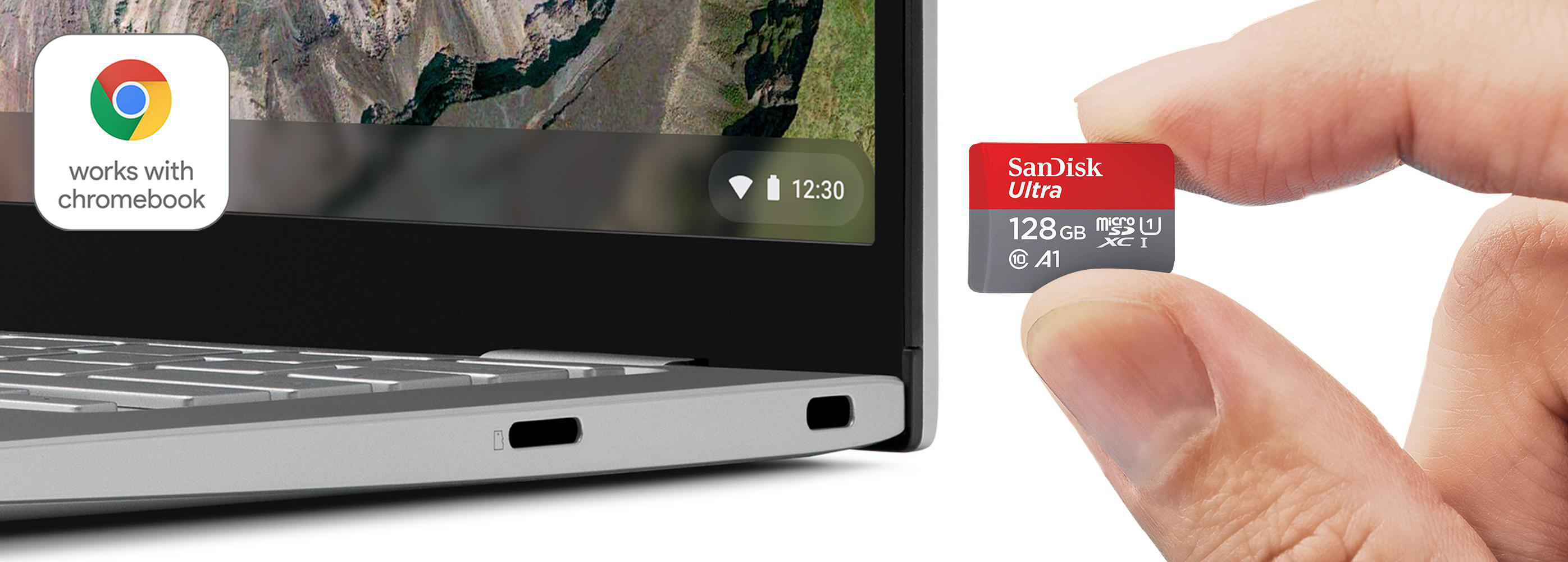 SANDISK Ultra für Chromebooks, Speicherkarte, GB, 128 Micro-SDXC MB/s 120