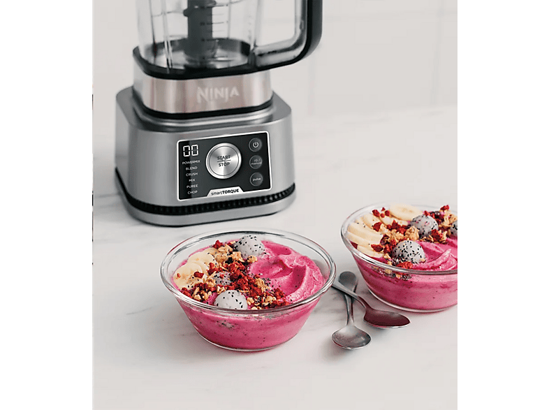 Ninja CB350EU Standmixer (Silber/Schwarz, 1200 Watt, Power Nutri Becher 700ml, Power Nutri Schüssel 400ml, Power Nutri Behälter 2.1 l) — Foto 3 von 5