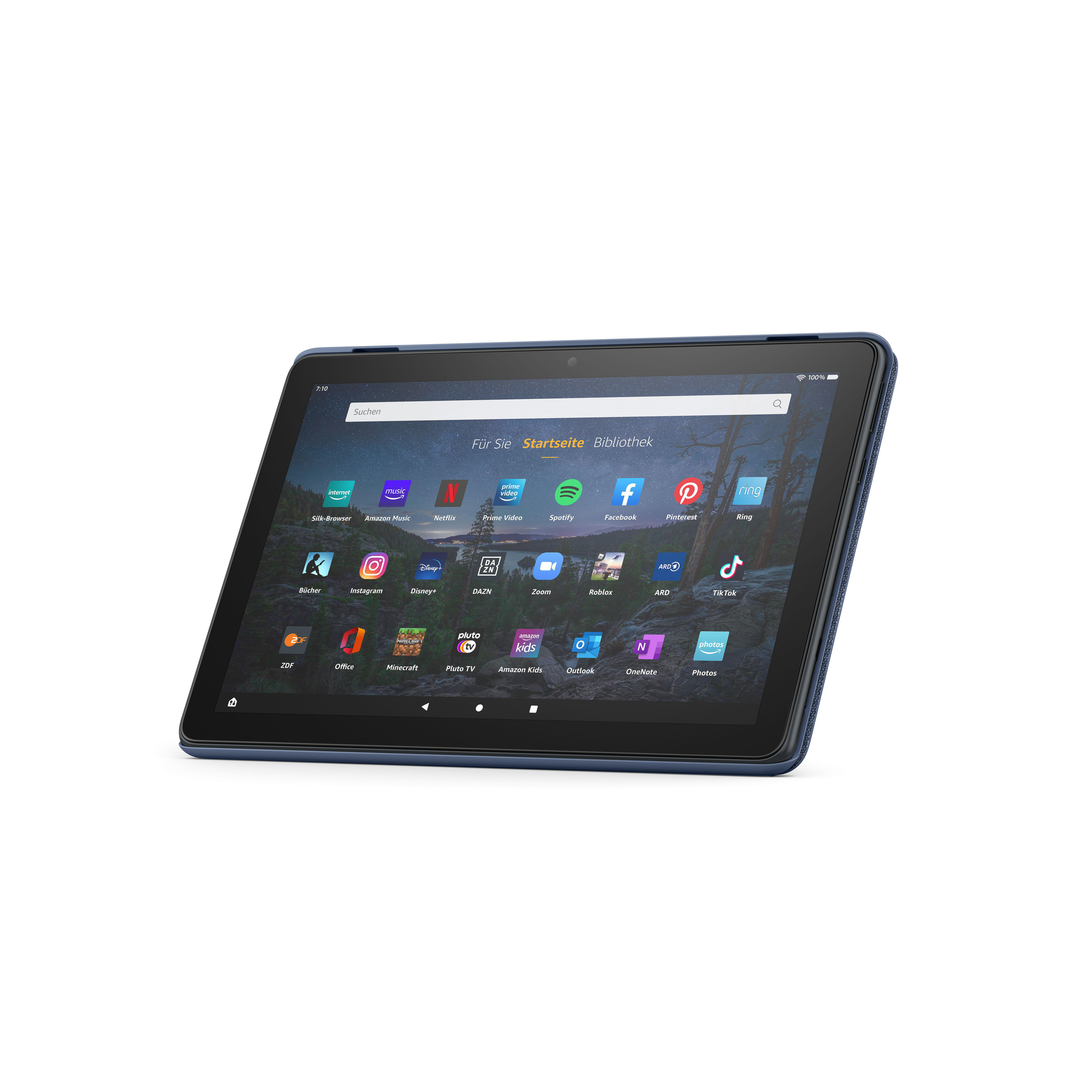 AMAZON Fire HD 10, Bookcover, Amazon, Fire HD 10-Tablet (kompatibel mit Tablets der 11. Generation, 2021), Blau