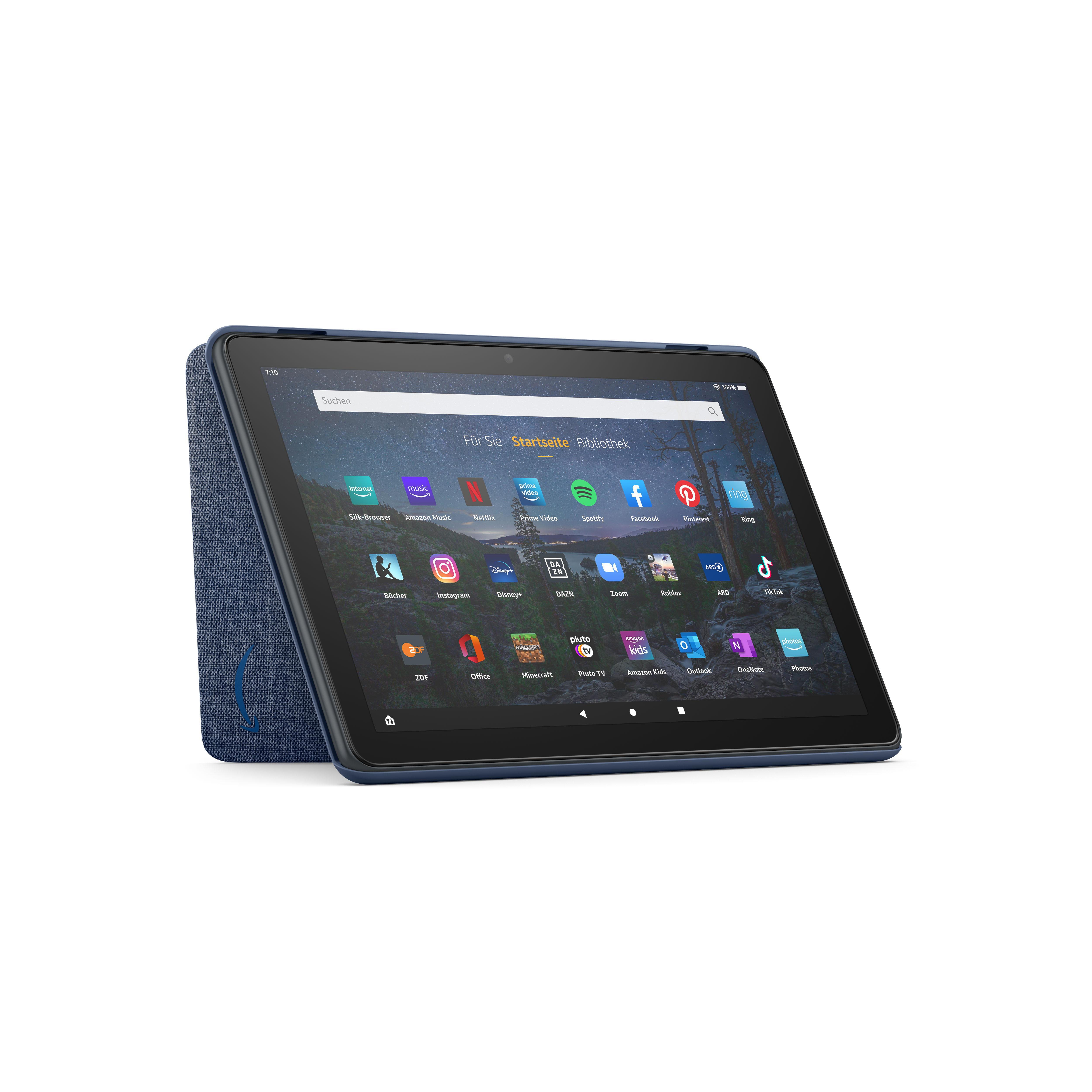 AMAZON Fire HD 10, Bookcover, Amazon, Fire HD 10-Tablet (kompatibel mit Tablets der 11. Generation, 2021), Blau