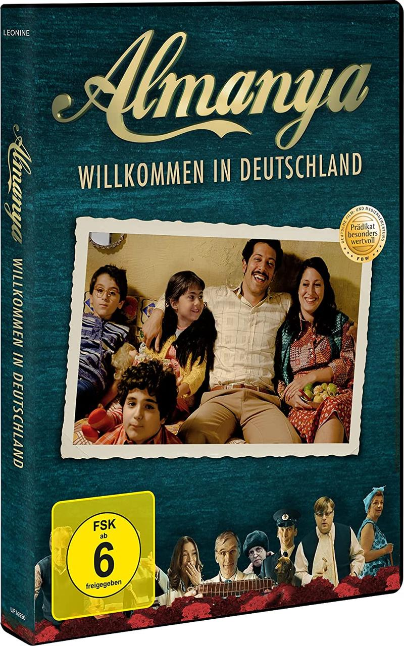 DVD-Hülle mit deutschem Text und einem Familienfoto. Ein Filmplakat.