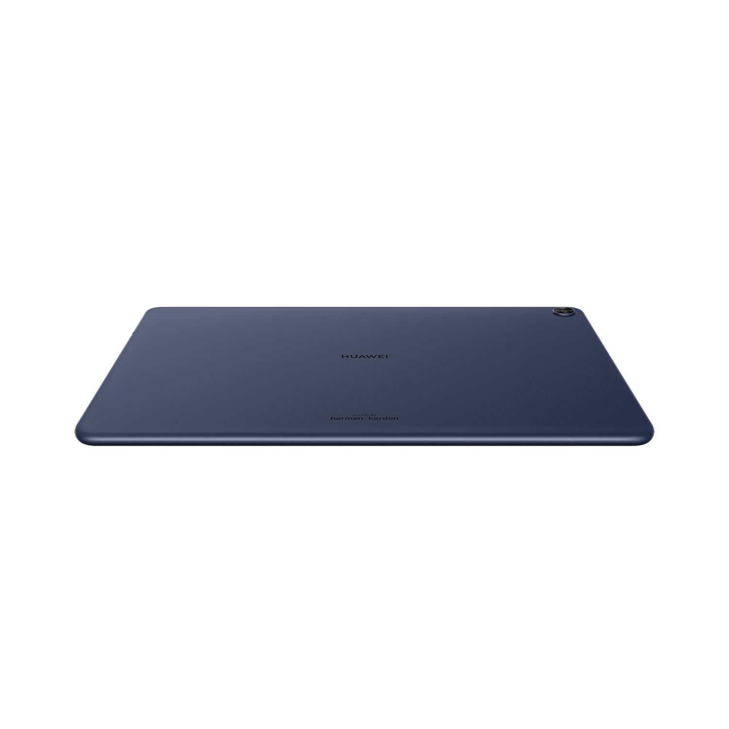 Una tableta azul con el logotipo de Huawei.