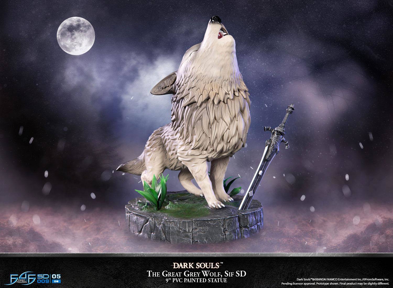 FIRST 4 FIGURE Dark Souls - The Great Grey Wolf, Sif SD - Statue (Mehrfarbig)