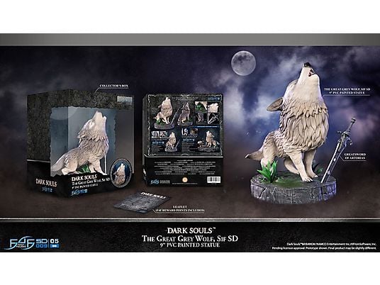 FIRST 4 FIGURE Dark Souls - The Great Grey Wolf, Sif SD - Statue (Multicolore)