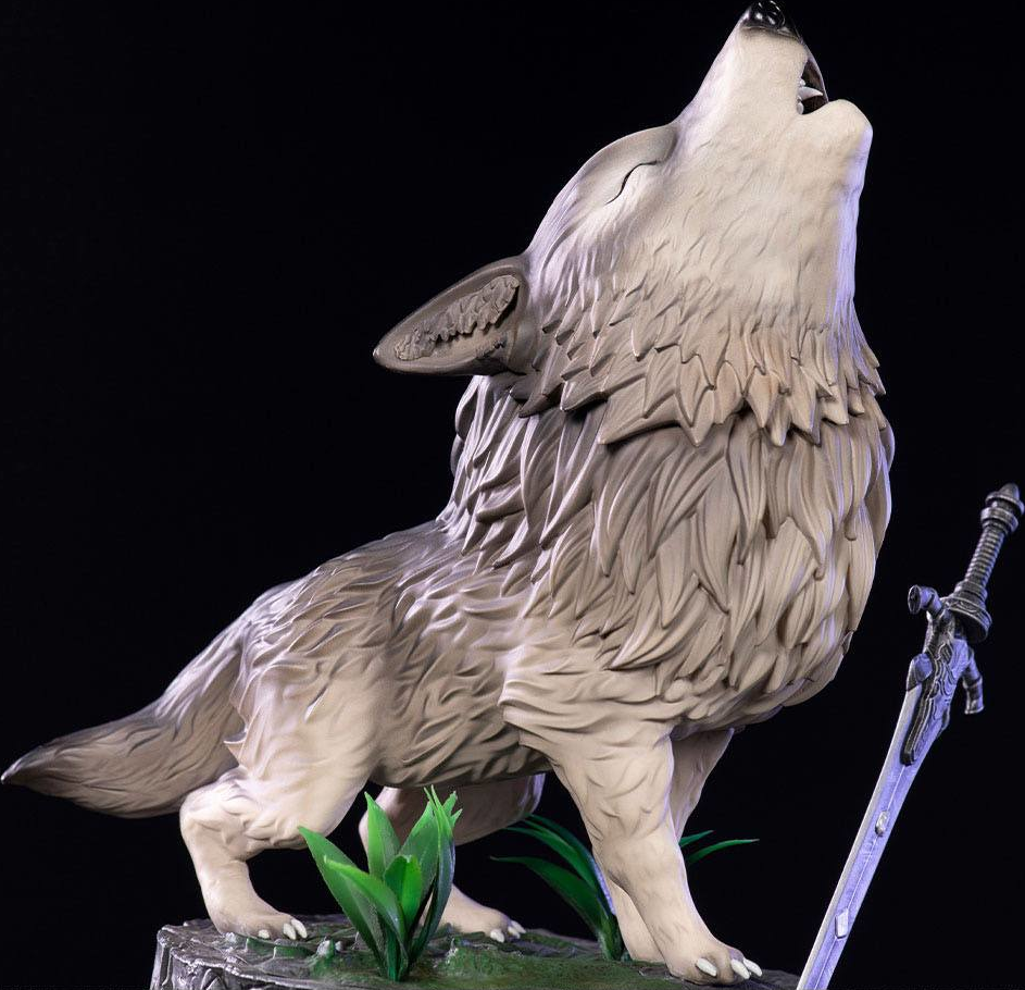 FIRST 4 FIGURE Dark Souls - The Great Grey Wolf, Sif SD - Statue (Mehrfarbig)
