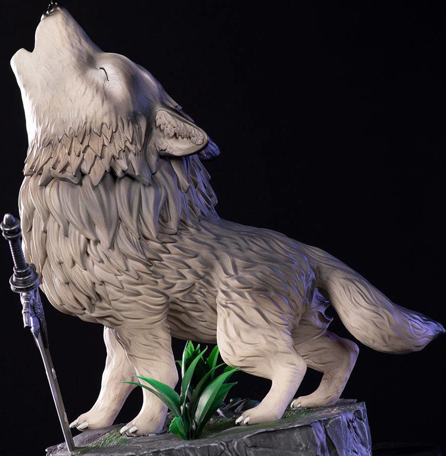 FIRST 4 FIGURE Dark Souls - The Great Grey Wolf, Sif SD - Statue (Mehrfarbig)