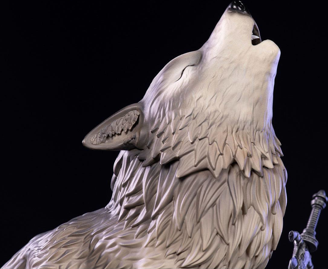 FIRST 4 FIGURE Dark Souls - The Great Grey Wolf, Sif SD - Statue (Mehrfarbig)