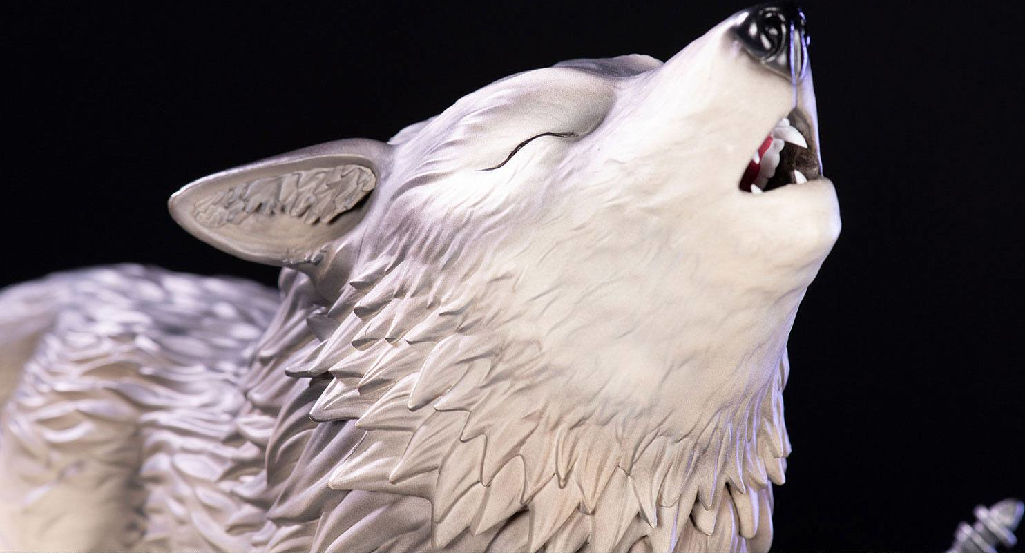 FIRST 4 FIGURE Dark Souls - The Great Grey Wolf, Sif SD - Statue (Mehrfarbig)