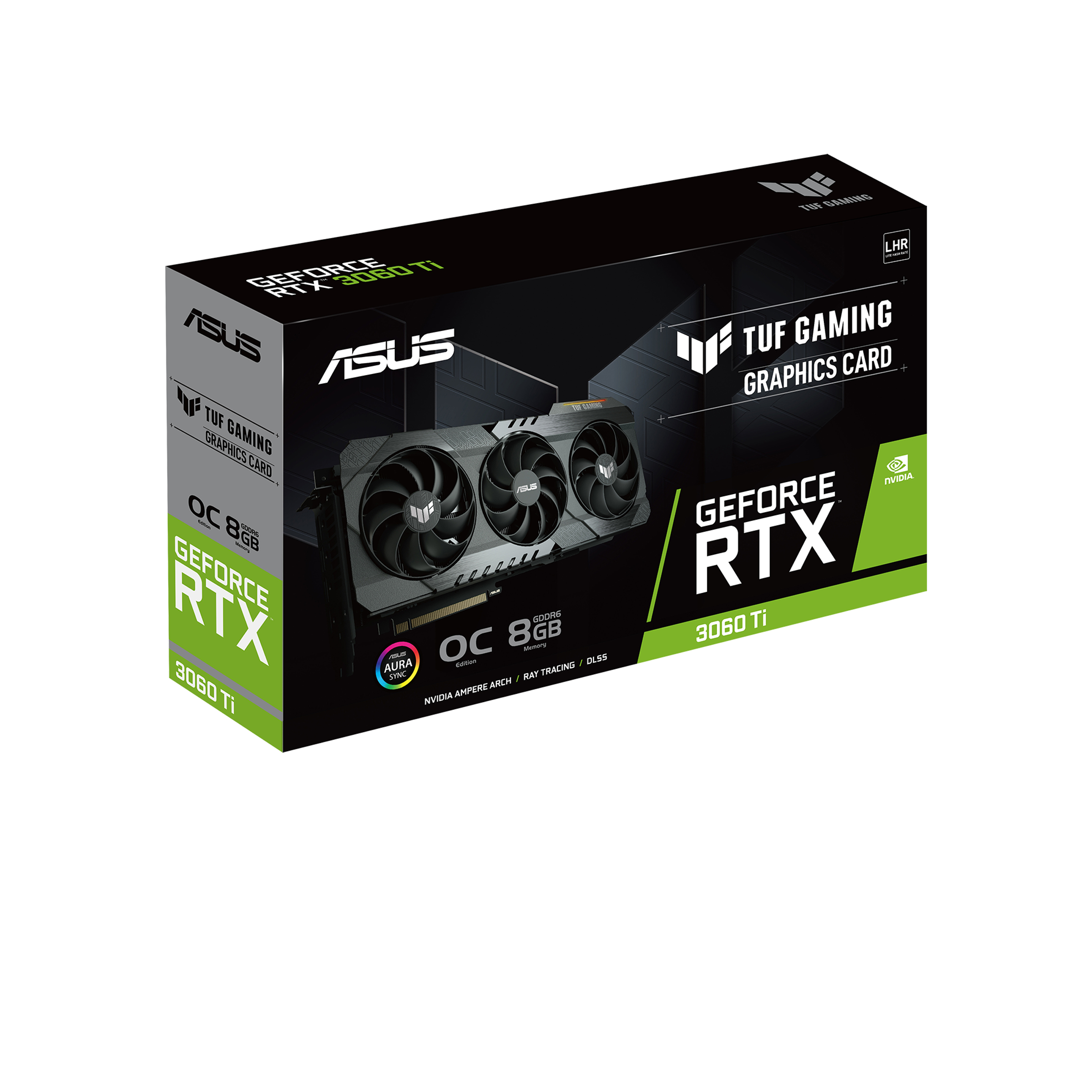 ASUS Grafikkarte TUF Gaming GeForce RTX 3060TI V2 8GB OC, 256Bit, GDDR6, 14Gbps