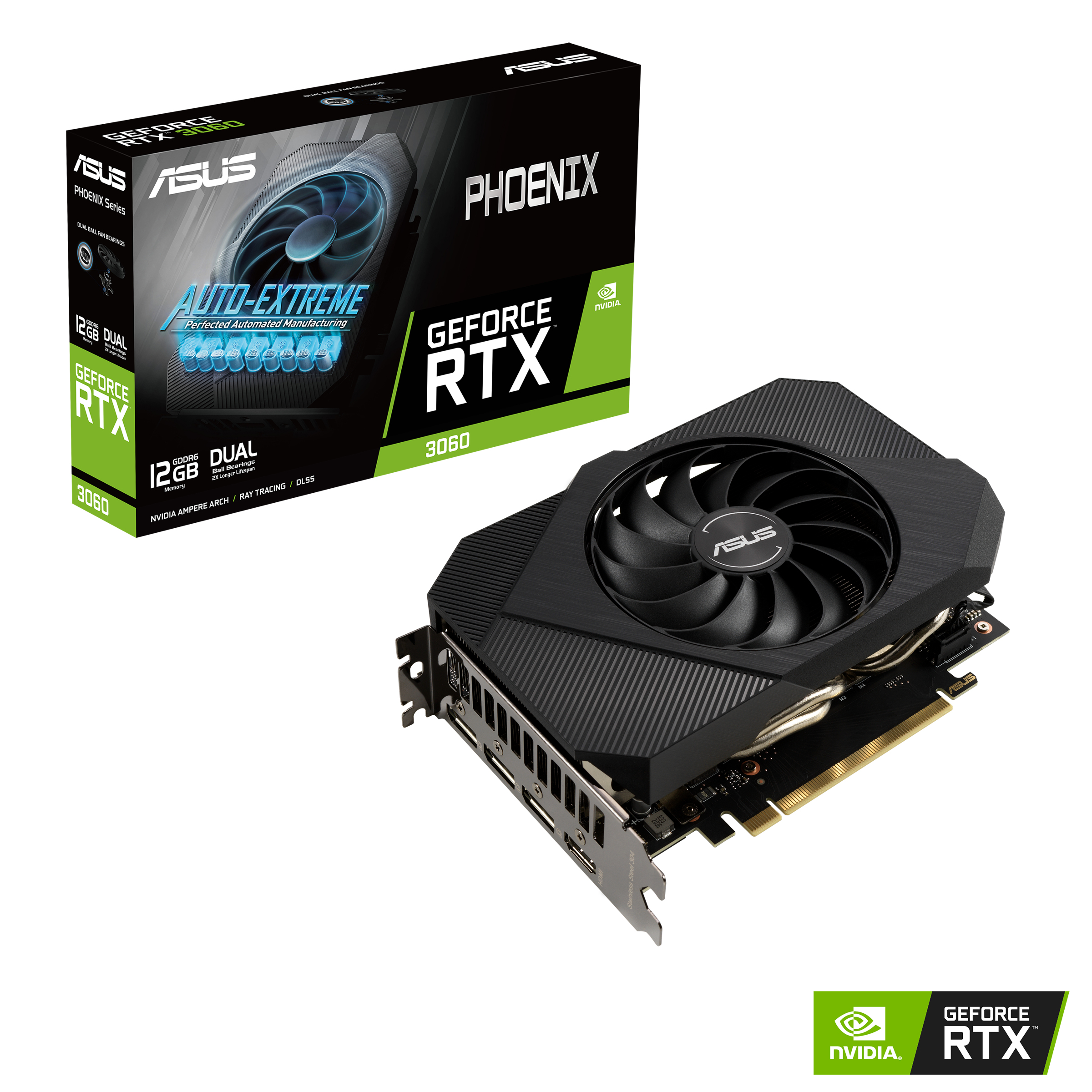 ASUS GeForce RTX™ 3060 Phoenix 12GB V2 LHR (90YV0GB4-M0NA10) (NVIDIA, Grafikkarte)