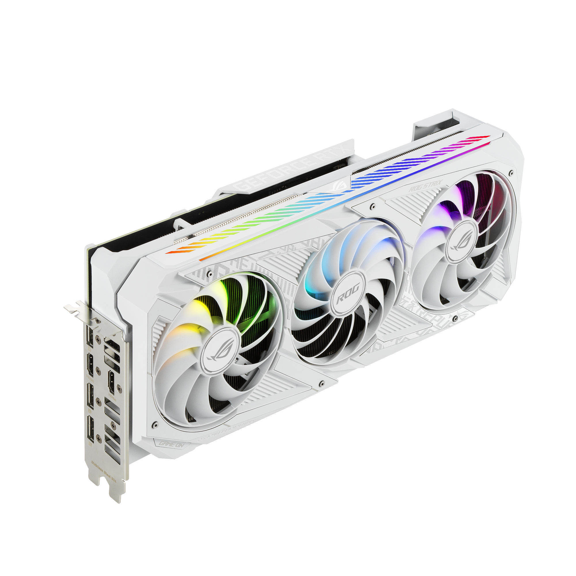 ASUS GeForce RTX™ 3070 ROG Strix Gaming OC White 8GB V2 LHR (90YV0FR9-M0NA00) (NVIDIA, Grafikkarte)