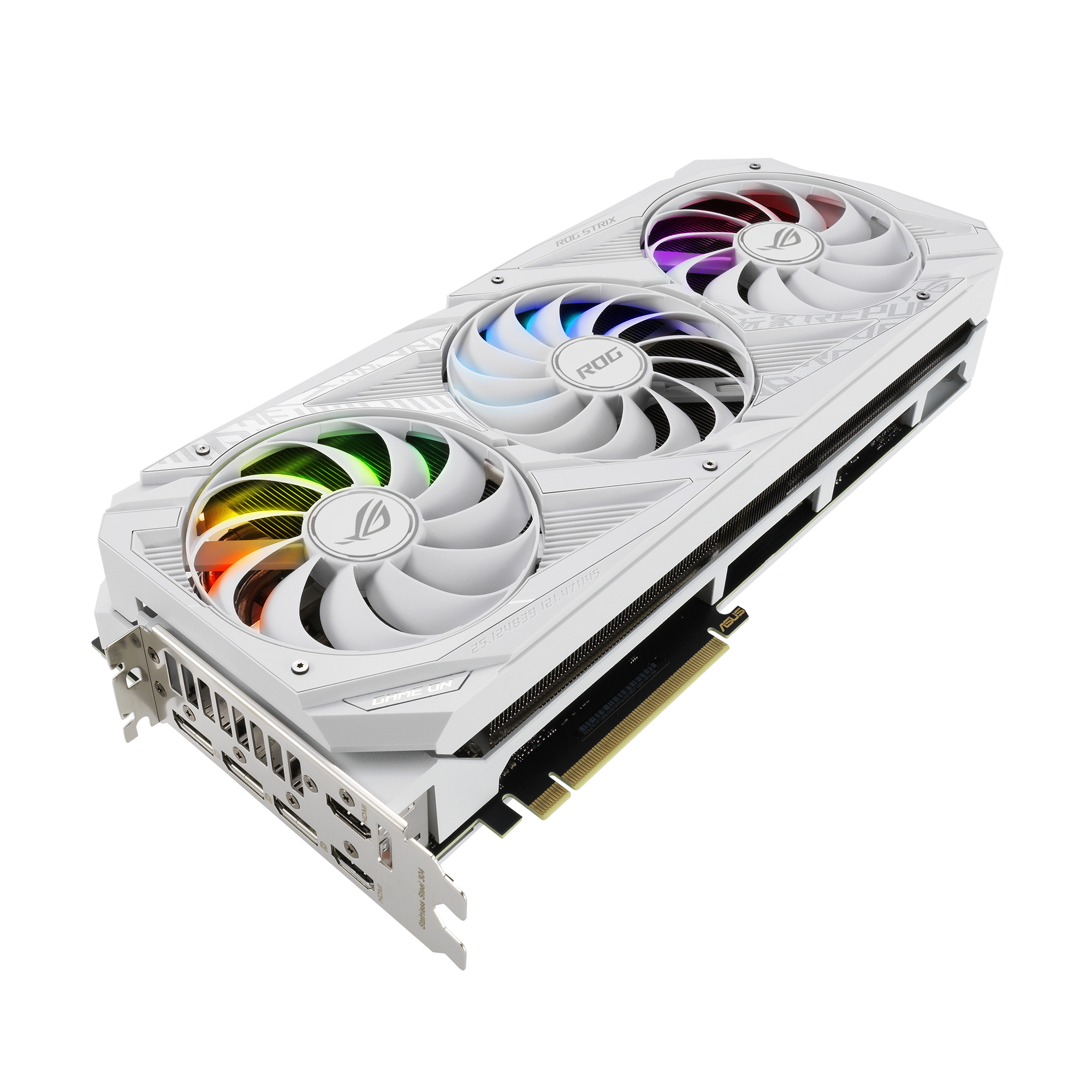 ASUS GeForce RTX™ 3080 ROG Strix Gaming OC White 10GB V2 LHR (90YV0FAA-M0NM00) (NVIDIA, Grafikkarte)