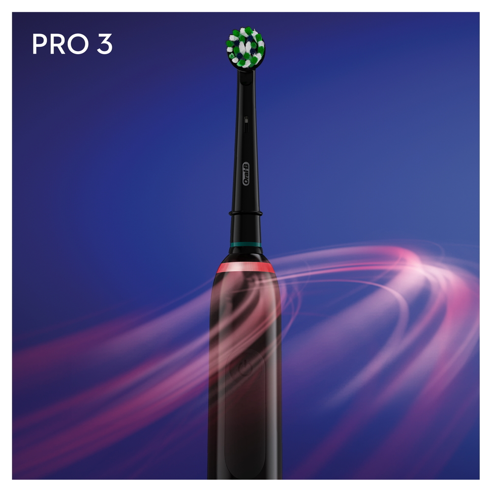 ORAL-B Pro 3 3000 Cross Action Elektrische Zahnbürste Black