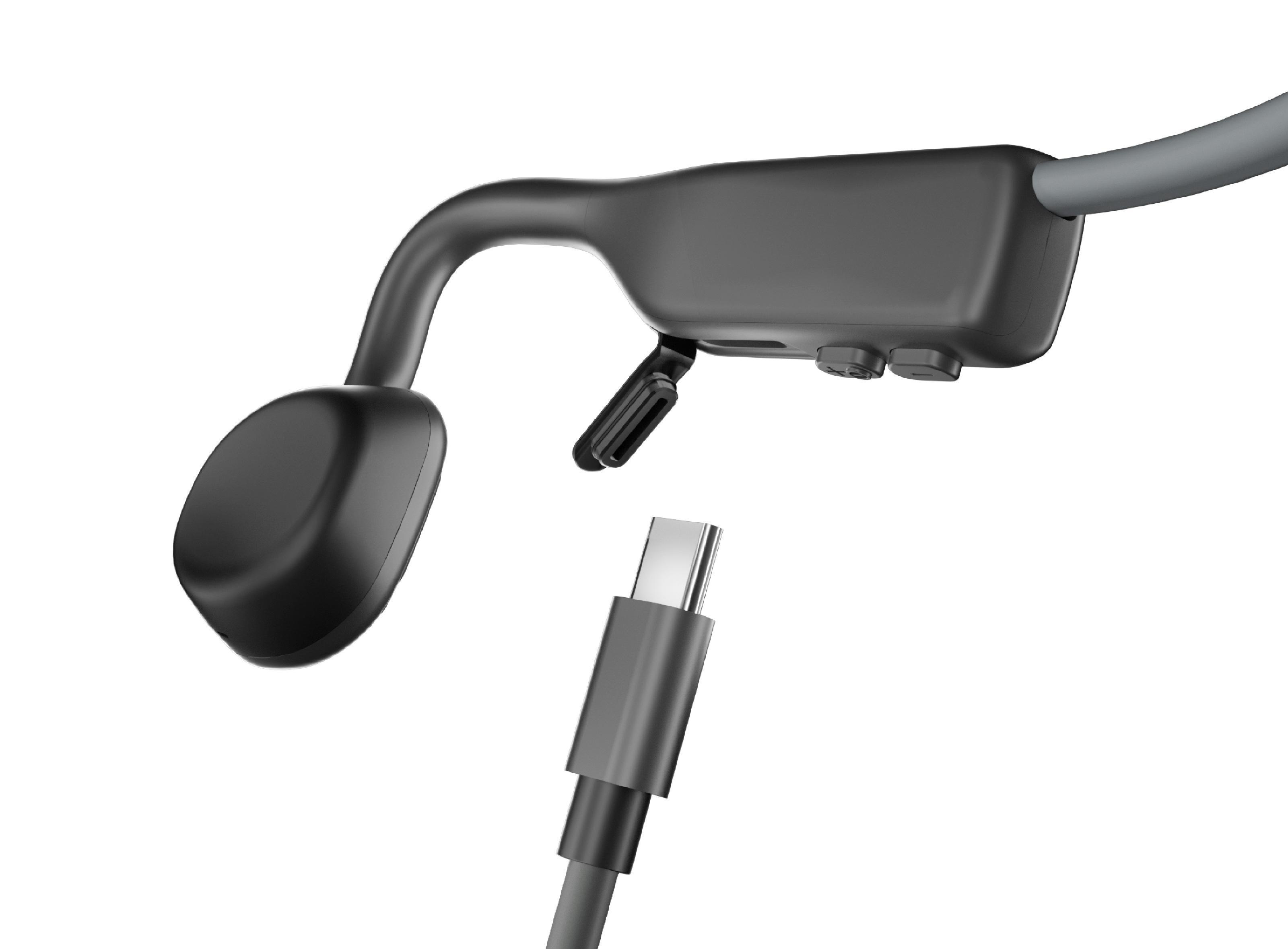 AFTERSHOKZ OPENMOVE, Neckband Kopfhörer Bluetooth Grau