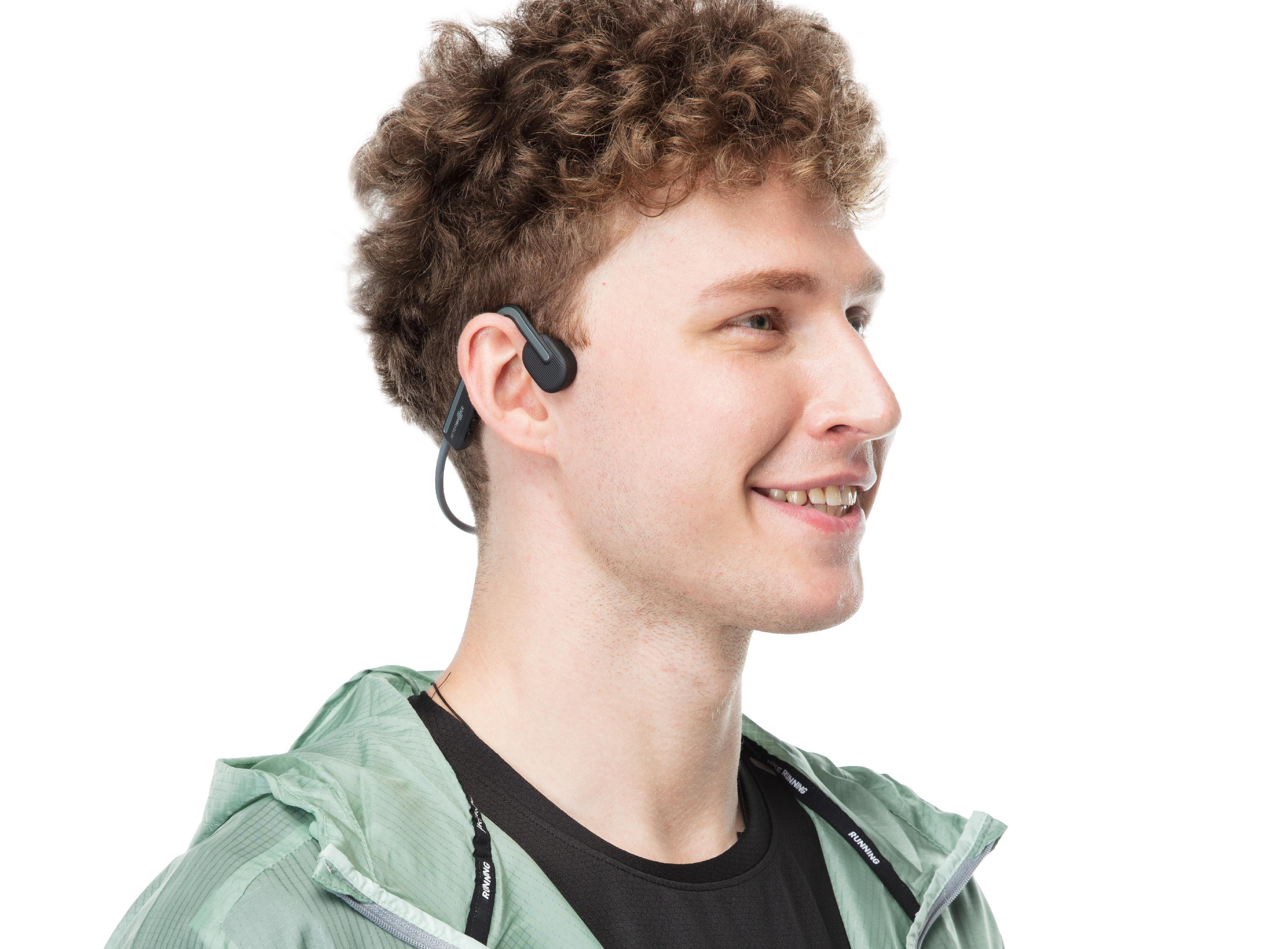 AFTERSHOKZ OPENMOVE, Bluetooth Kopfhörer Grau Neckband