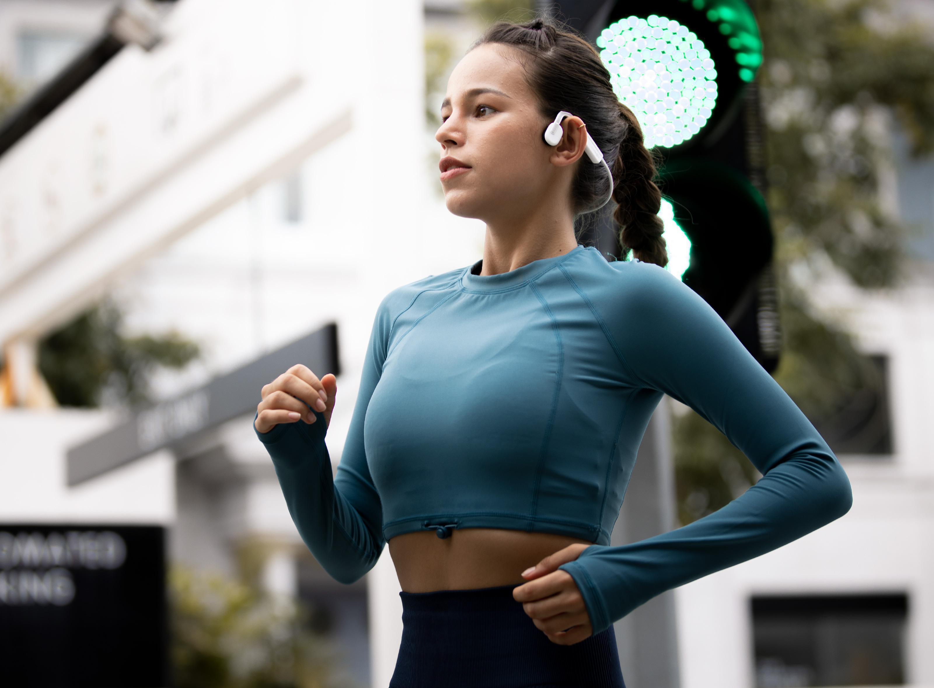 AFTERSHOKZ OPENMOVE, Neckband Kopfhörer Bluetooth Weiß