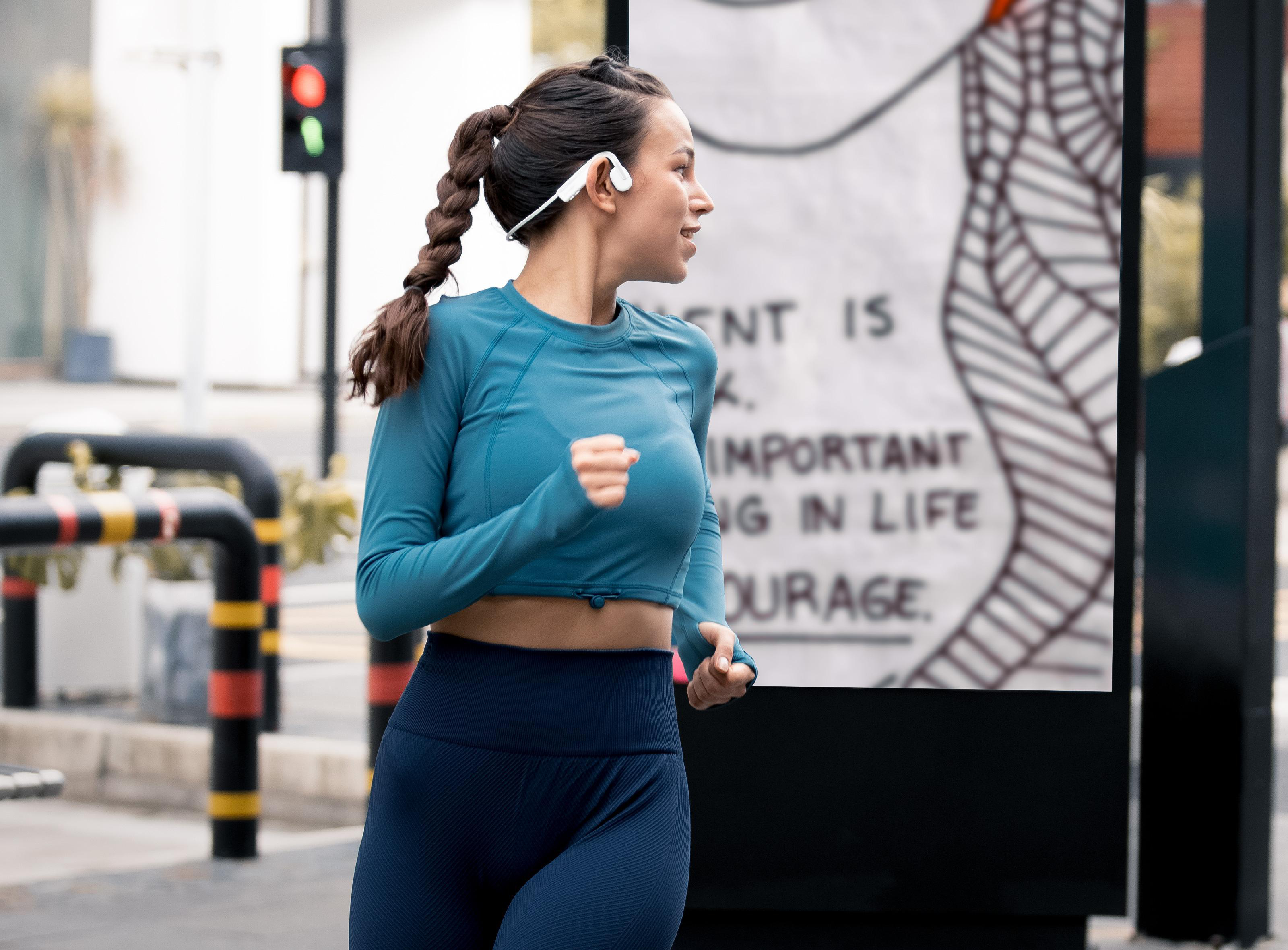 AFTERSHOKZ OPENMOVE, Neckband Kopfhörer Bluetooth Weiß