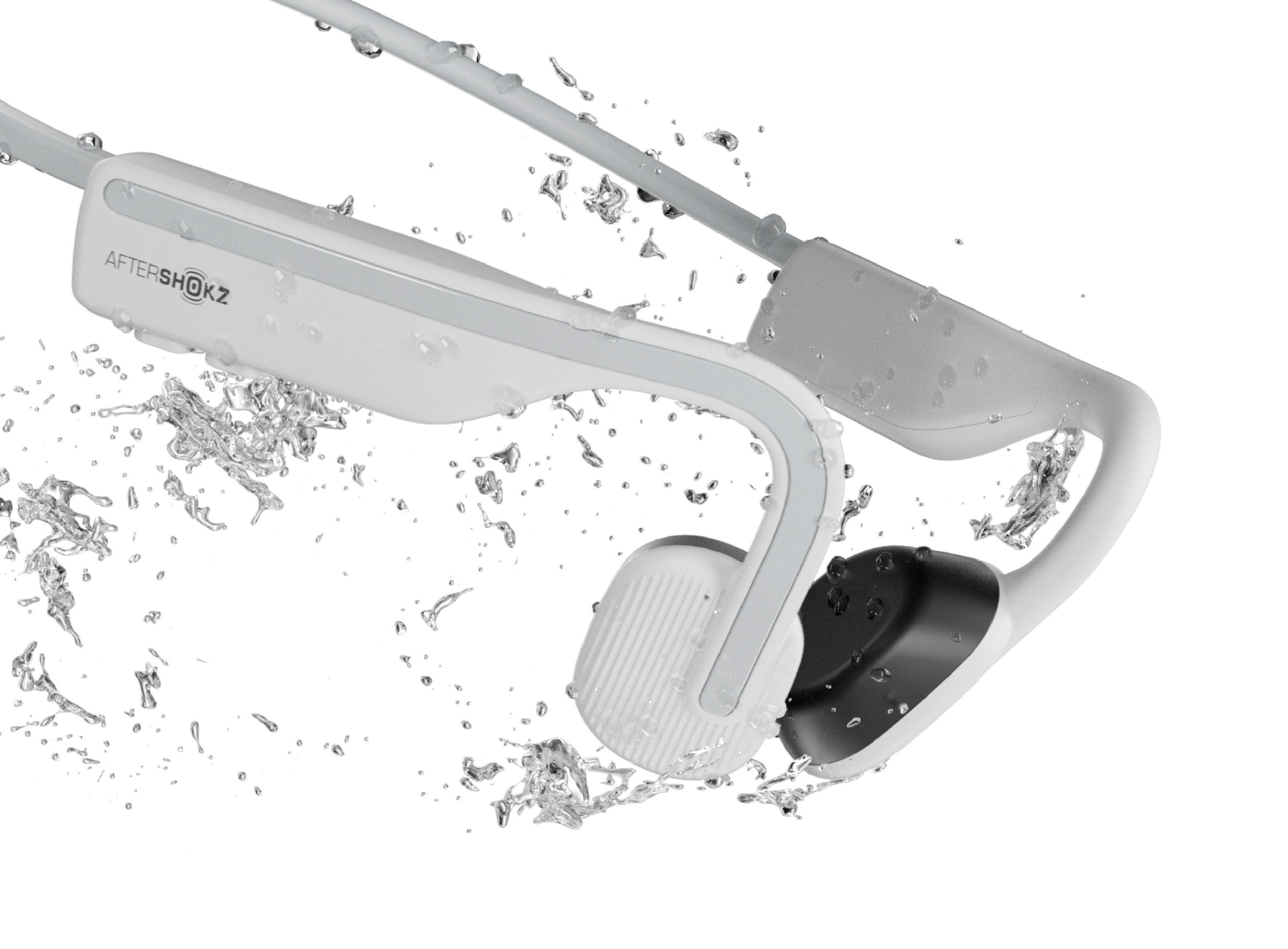 AFTERSHOKZ OPENMOVE, Neckband Kopfhörer Bluetooth Weiß