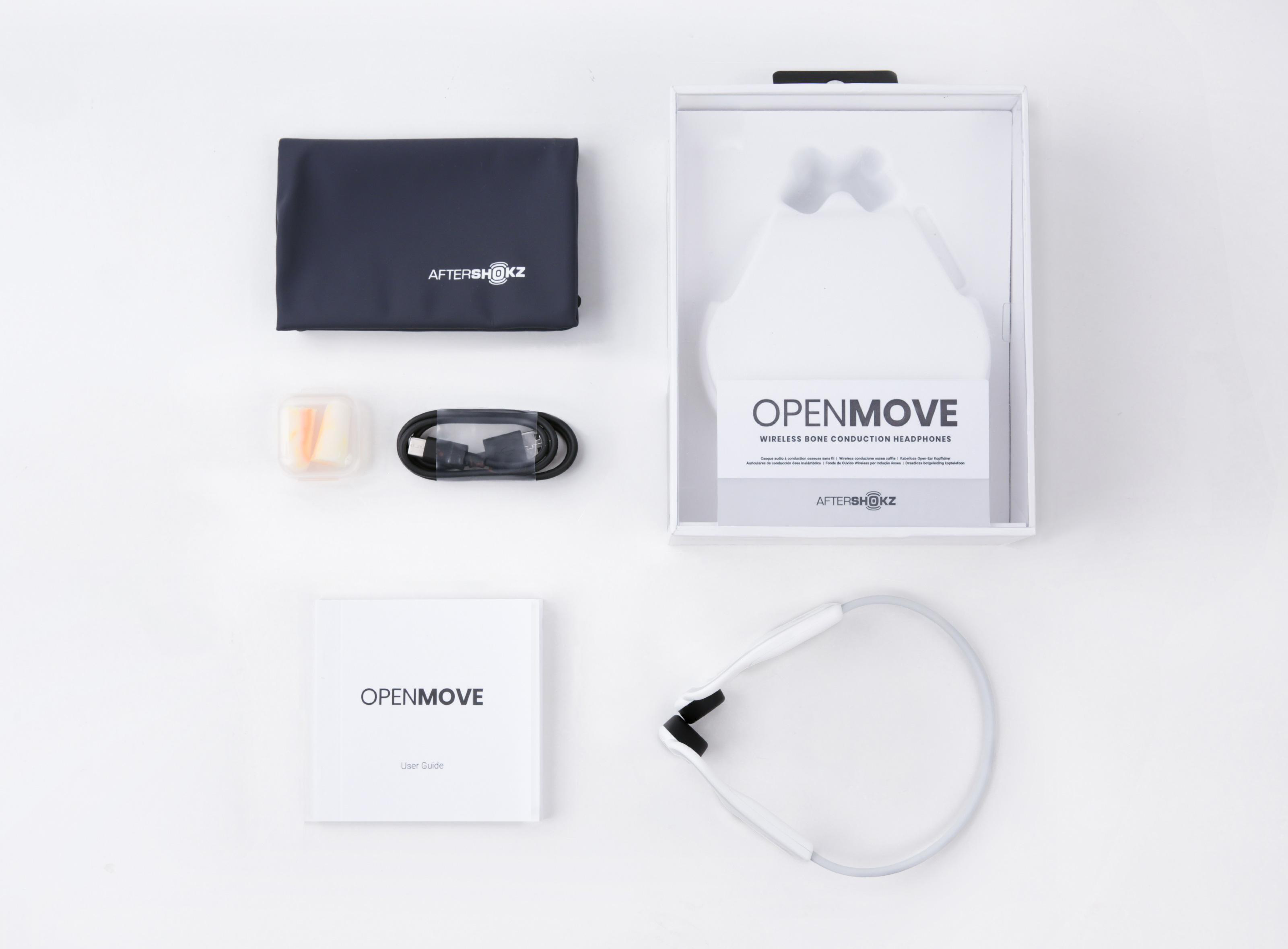 AFTERSHOKZ OPENMOVE, Neckband Kopfhörer Bluetooth Weiß