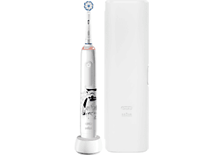 ORAL-B Junior Elektrische Zahnbürste Starwars Sensitive Clean inkl. Reiseetui Weiß