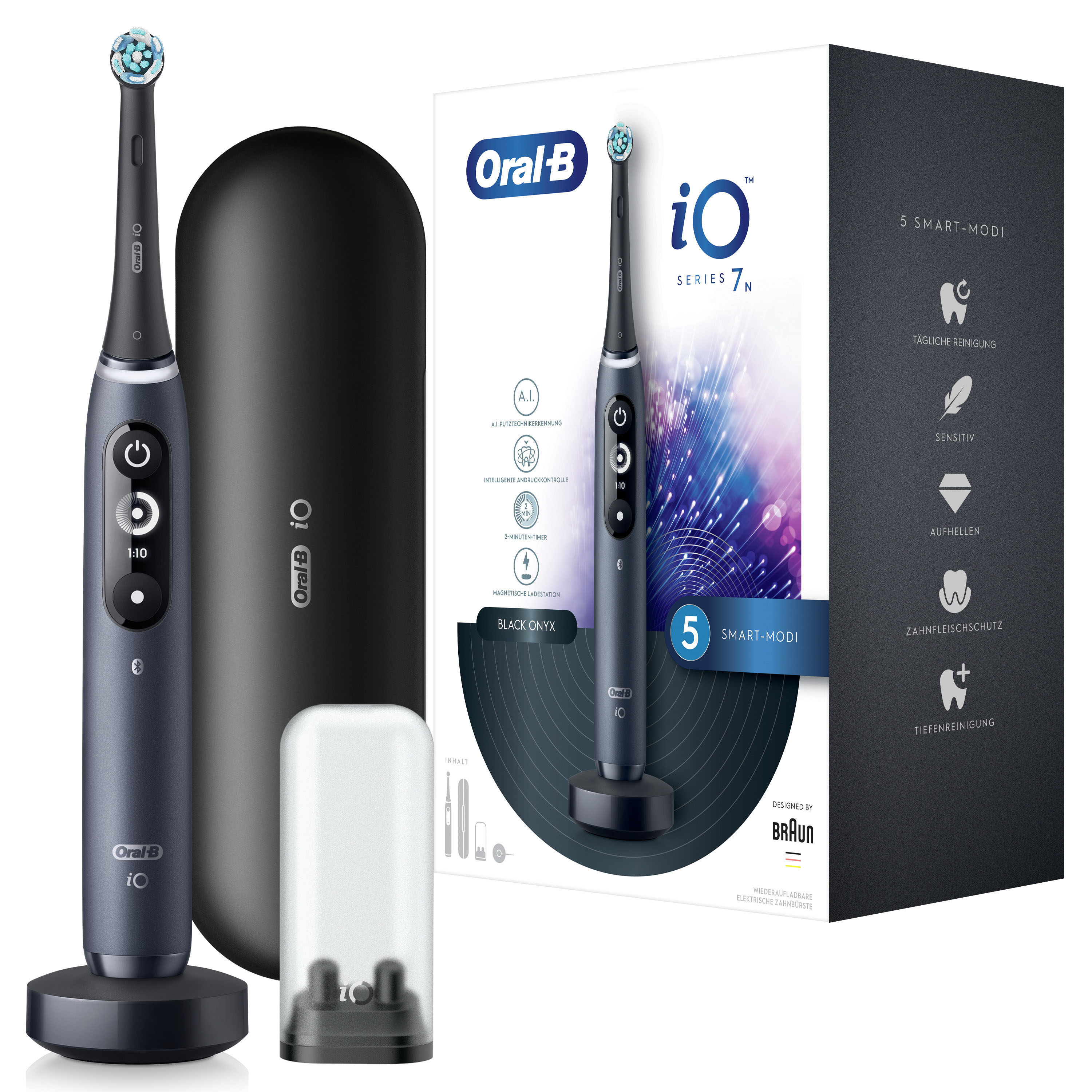 ORAL-B iO Series 7N Elektrische Zahnbürste Black Onyx
