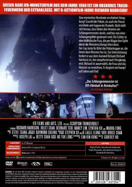 Ein Filmplakat mit Text auf Deutsch. Das Plakat hat Text und Bilder aus einem Film.