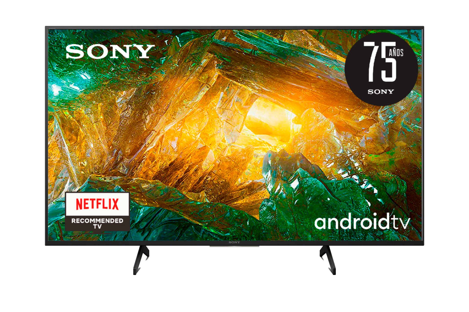 TV LED 43" - Sony KD-43XH8096, Ultra HD 4K, HDR, 4K X-Reality PRO, Triluminos, Asistente de Google, Negro