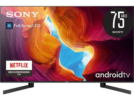 TV LED 49" - Sony KD-49XH9505, UHD 4K, HDR, Android TV, X1 Ultimate, Full Array LED, Búsqueda por voz