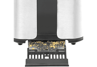 KRUPS KH442 Premium Toaster Control Line Toaster Edelstahl/Schwarz (720 Watt, Schlitze: 2)