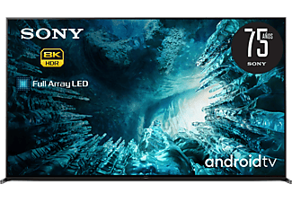 TV LED 75" - Sony KD75ZH8BAEP, 8K HDR, Full Array LED, Android TV,  X1 Ultimate, Acoustic Multi-Audio