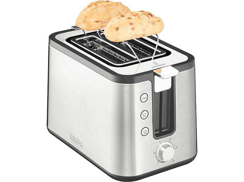 Thumbnail - KRUPS KH442 Premium Toaster Control Line Edelstahl/Schwarz (720 Watt, Schlitze: 2)