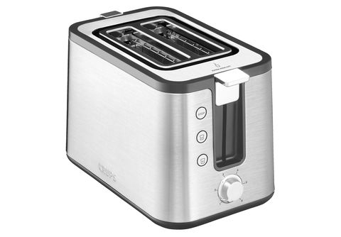 Toaster KRUPS KH442 Premium Toaster Control Line Toaster Edelstahl/Schwarz  (720 Watt, Schlitze: 2) Edelstahl/Schwarz | MediaMarkt | Langschlitztoaster