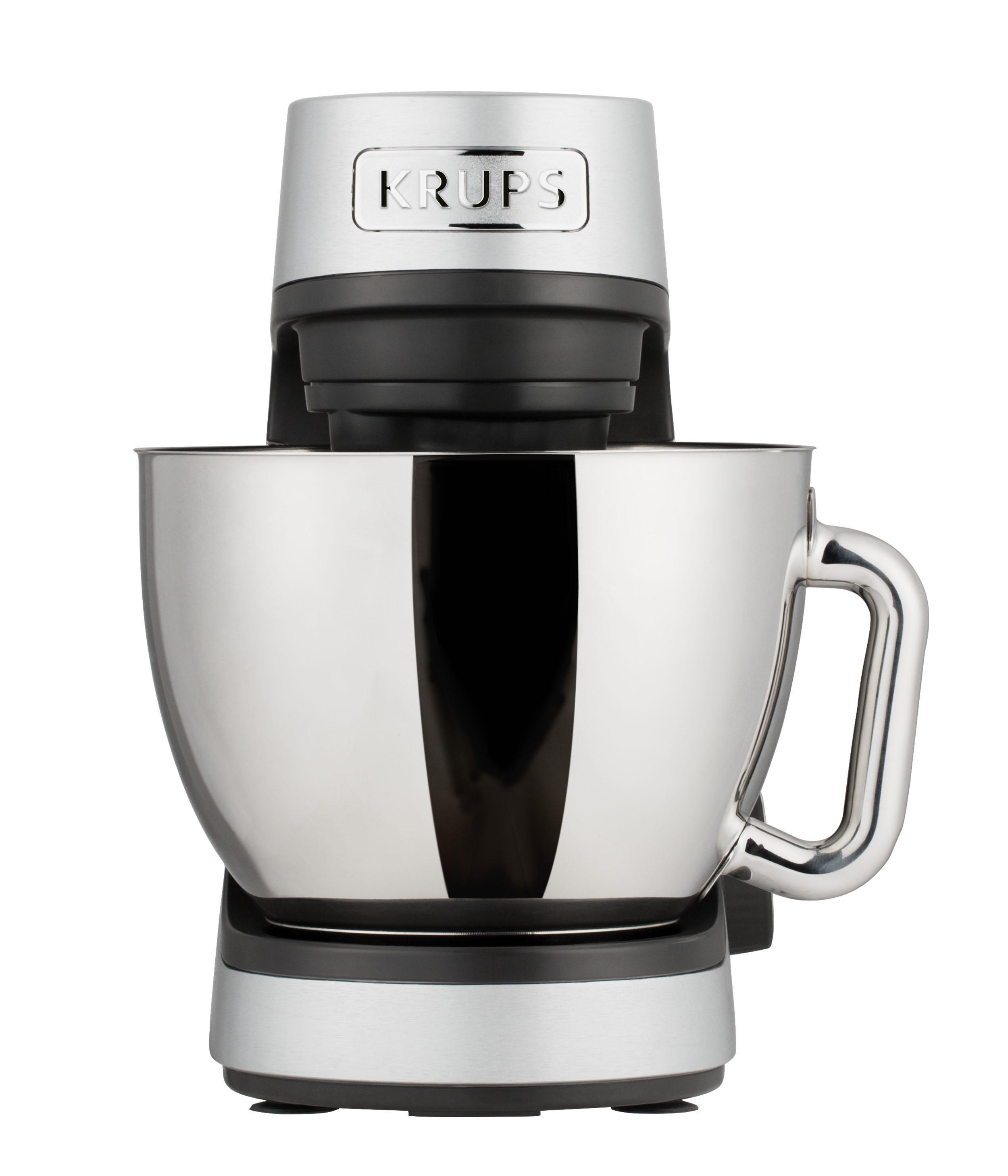 KRUPS KA631D Master Perfect Gourmet + Delica Tool  Küchenmaschine Edelstahl gebürstet (Rührschüsselkapazität: 4,6 l, 1100 Watt)