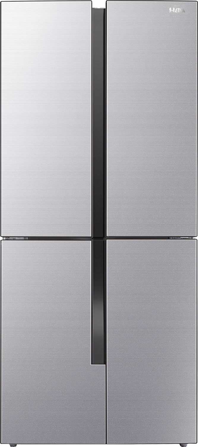 Etna MKV581 Amerikaanse koelkast Staal